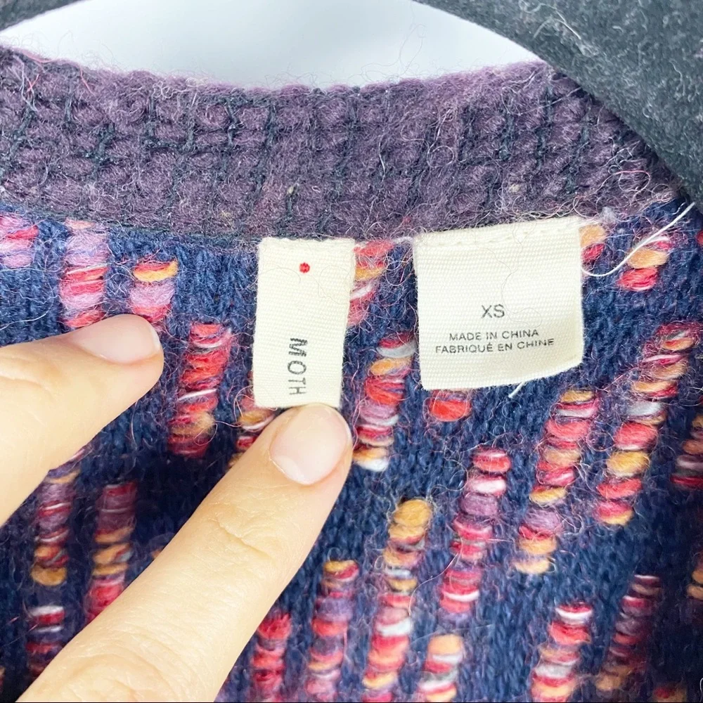 Anthropologie MOTH Sweater Jacket size XS - Picture 3 of 6